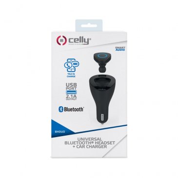 Handsfree Celly Duo 2v1 BT /nabíjačka/