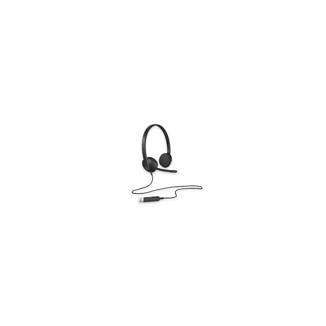 Logitech® H340 USB Headset - BLACK - USB - EMEA