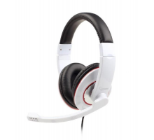 Gembird Stereo headset s mikrofónom, 2 x 3.5 mm miniJack, biely