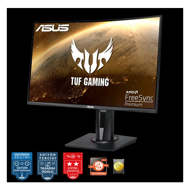 ASUS TUF Gaming VG27VQ 27" 1920x1080 Full HD 165Hz 100mil:1 1ms 400cd HDMI DP DVI repro, čierny