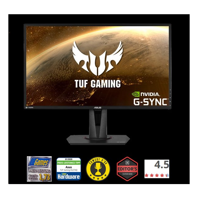 ASUS TUF Gaming  VG27AQ 27" IPS 2560x1440 WQHD HDR 165Hz 100mil:1 1ms 350cd HDMI DP repro čierny