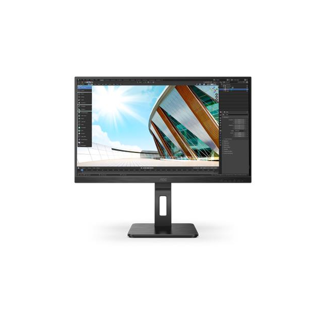 AOC Q27P2Q 27"W IPS LED 2560x1440 50 000 000:1 4ms 300cd HDMI DP USB-C PIVOT repro