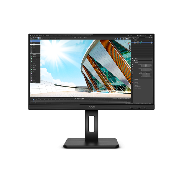 AOC Q24P2Q 23.8"W IPS LED 2560x1440 50 000 000:1 4ms 250cd DP HDMI DVI Pivot repro