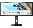 AOC CU34P2A 34"W VA LED 3440x1440 50 000 000:1 4ms 300cd HDMI DP USB pivot cierny