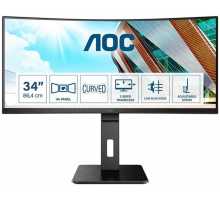 AOC CU34P2A 34"W VA LED 3440x1440 50 000 000:1 4ms 300cd HDMI DP USB pivot cierny