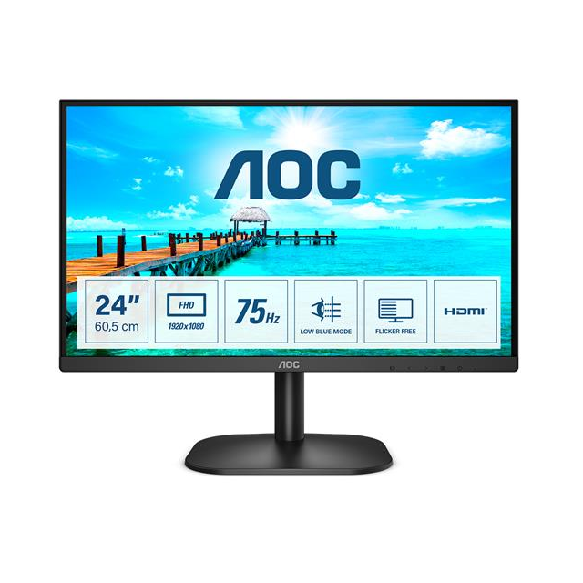 AOC 24B2XHM2 23.8"W VA LED 1920x1080 20 000 000:1 14ms 250cd HDMI