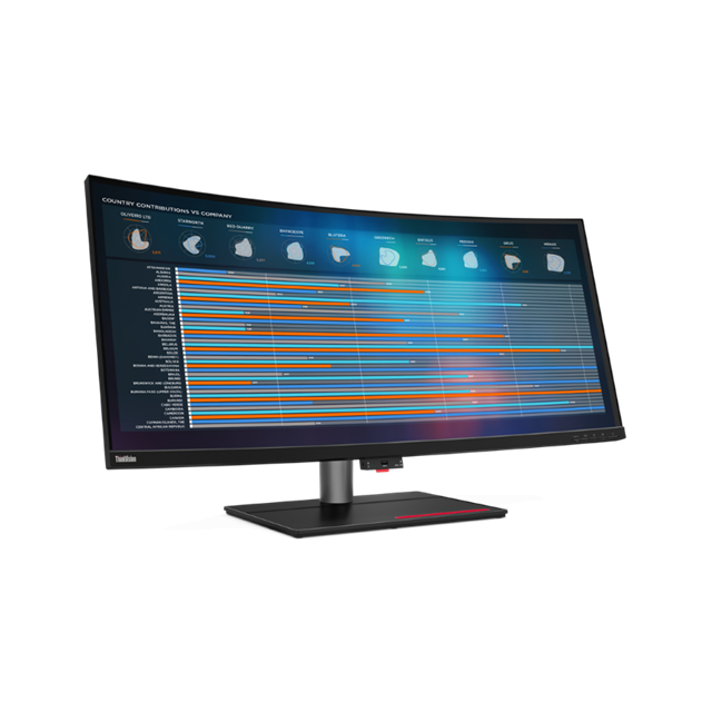Lenovo P40w-20 39.7" 5120x2160 5K 1000:1 300cd 4ms HDMI+DP+USB-C+USB+RJ45 dock+dobijanie NTB lift 3y