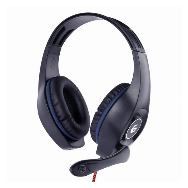 Gembird Stereo headset s mikrofónom, herný, 1 x 3.5 mm miniJack, čieny
