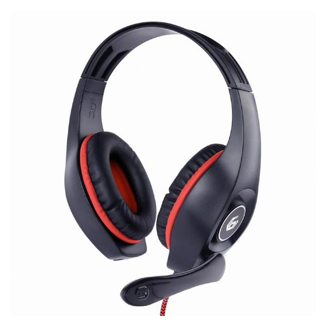 Gembird Stereo headset s mikrofónom, herný, 1 x 3.5 mm miniJack, červeno - čieny