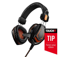 Canyon CND-SGHS3A Fobos, herný headset pre pokročilých hráčov, 3.5mm jack, oranžovo čierny