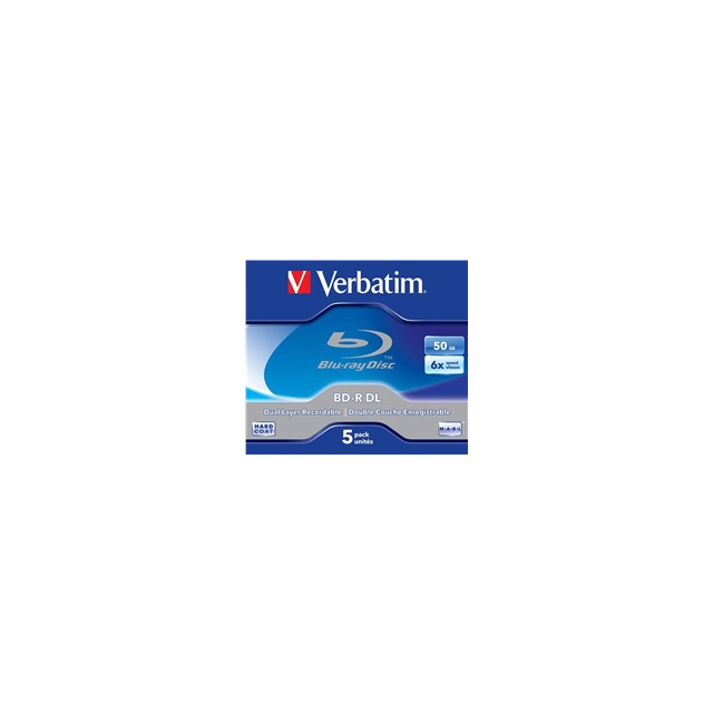 VERBATIM BD-R DL 50GB, 6x, jewel case 5 ks