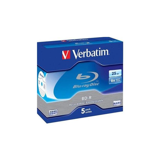 VERBATIM BD-R SL DataLife 25GB, 6x, jewel case 5 ks