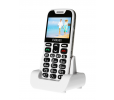 EVOLVEO EasyPhone XD, mobilní telefon pro seniory s nabíjecím stojánkem (bílá barva)
