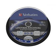 VERBATIM M-DISC BD-R SL 25GB, 4x, printable, spindle 10 ks
