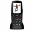 EVOLVEO EasyPhone EG, mobilní telefon pro seniory s nabíjecím stojánkem (černá barva)