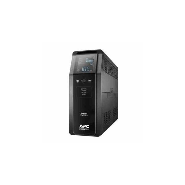 APC Back UPS Pro BR 1200VA(720W), sinusoida, 8 zásuvek, AVR, LCD rozhraní