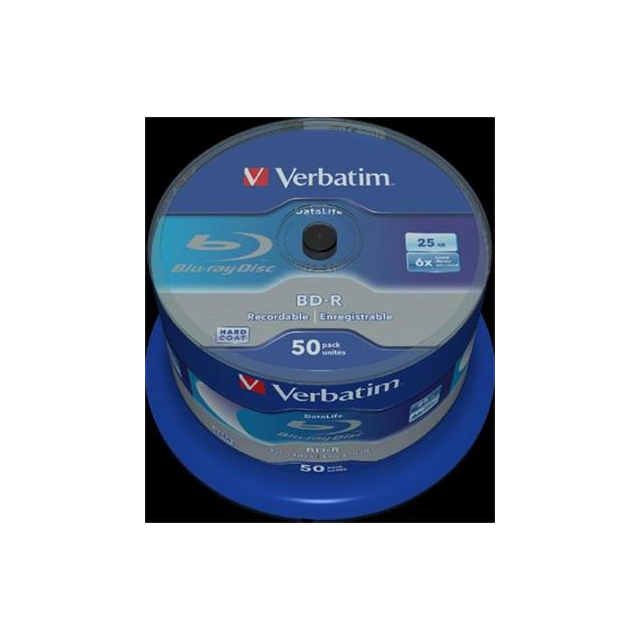 VERBATIM BD-R SL DataLife 25GB, 6x, spindle 50 ks