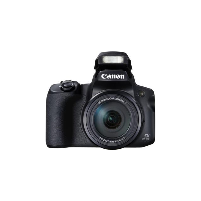 Canon PowerShot SX70 HS Black - 20MP, 65x zoom, 21-1365mm, 4K Ultra HD