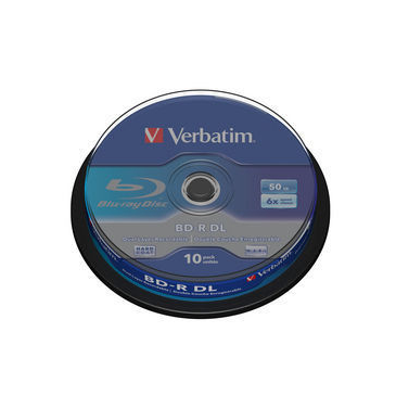 VERBATIM BD-R DL 50GB, 6x, spindle 10 ks