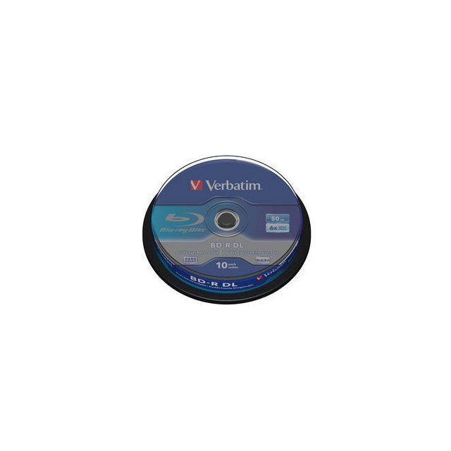 VERBATIM BD-R DL 50GB, 6x, spindle 10 ks