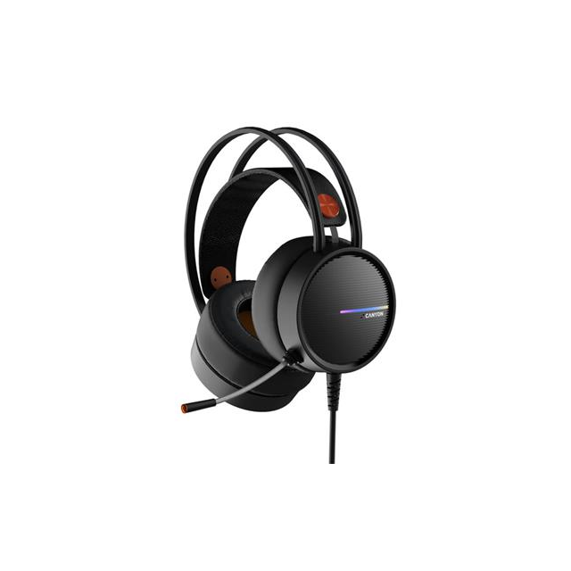 Canyon GH-8A Interceptor herný headset pre náročných hráčov, USB / 2x 3.5mm jack, čierny
