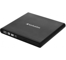 VERBATIM Externí CD/DVD Slimline vypalovačka USB 2.0 černá + Nero