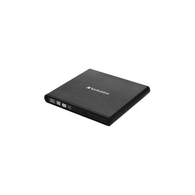 VERBATIM Externí CD/DVD Slimline vypalovačka USB 2.0 černá + Nero