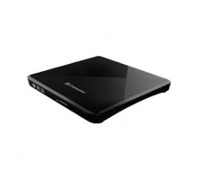 Transcend externí SLIM USB DVD vypalovací mechanika černá, CD-R/RW, DVD±R, DVD±RW, DVD±R DL, M-DISC,