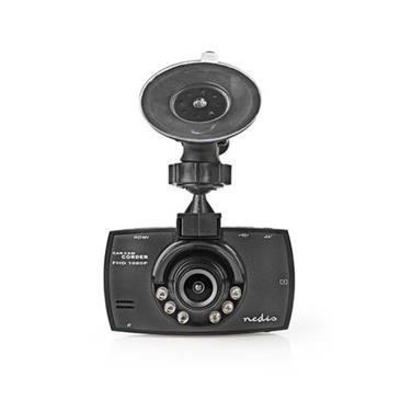 Nedis DCAM11BK- palubní kamera do auta | 1080p@30fps | 2.7" |12.0 MPixel| Parkovací senzor | Detekce