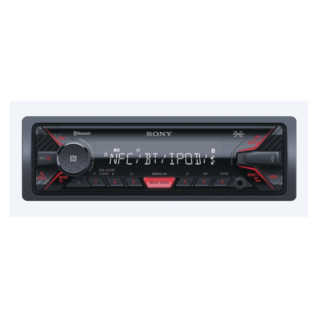 SONY DSX-A410BT Autorádio (1 DIN) bez optické mechaniky s širokými možnostmi propojení