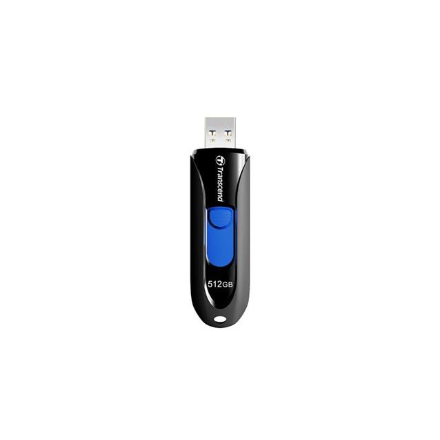Transcend 512GB JetFlash 790K, USB 3.0 (3.1 Gen 1) flash disk, černo/modrý