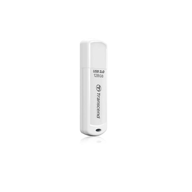 Transcend 128GB JetFlash 730 USB 3.1 flash disk, bílý