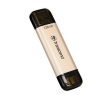 Transcend 128GB JetFlash 930C, USB-C/USB 3.2 (Gen 1) duální flash disk, 420MB/s R, 400MB/s W, zlatý