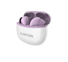 Canyon TWS-5 True Wireless Bluetooth slúchadlá do uší, nabíjacia stanica v kazete, fialové