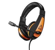 Canyon CND-SGHS1A Star Rider, herný headset pre začínajúcich hráčov, 3.5mm jack, oranžovo čierny