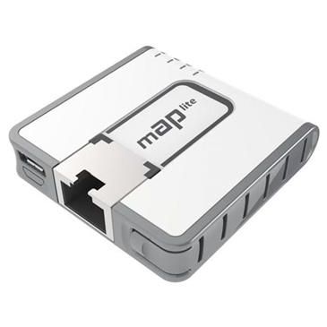 MikroTik RBmAPL-2nD, mAP lite, ROS L4, 1xLAN, plast. krabice, napájecí adaptér
