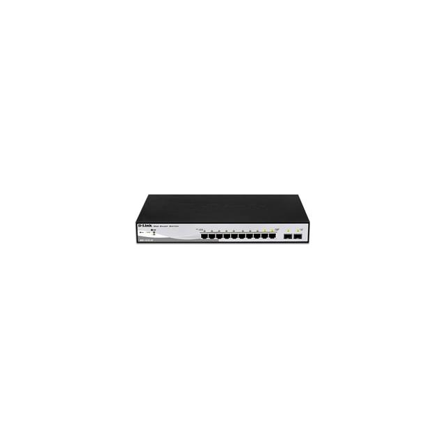 D-Link DGS-1210-10 L2/L3 Smart+ Switch, 8x GbE, 2 SFP, fanless