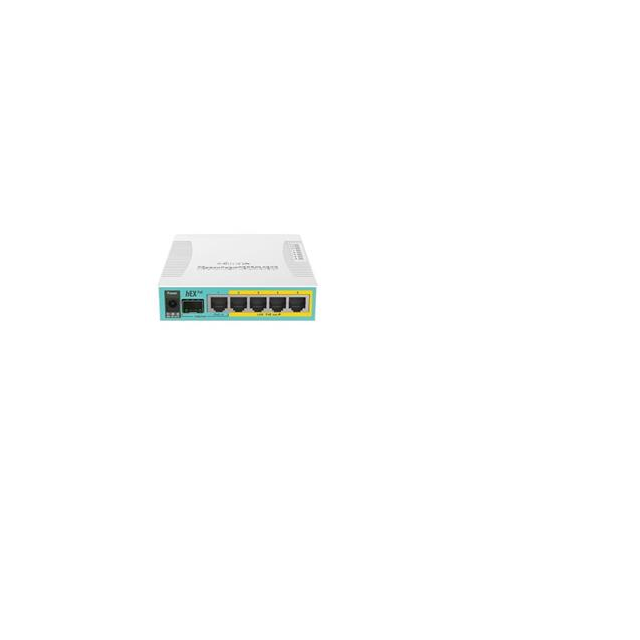 MikroTik RB960PGS, hEX PoE, 800MHz CPU, 128MB RAM, 5xGLAN, USB, L4, PSU