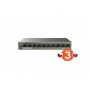 Tenda TEF1110P-8-63W - PoE AT Switch 63Watt, 10xRJ45 Switch s 8x 10/100 Mbps PoE, 2x Uplink, Fanless