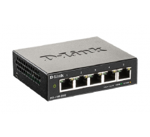 D-Link DGS-1100-05V2/E 5-Port Gigabit Smart Managed Switch- 5-Port 100BaseTX Auto-Negotiating 10/100