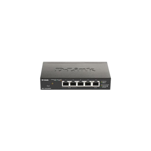 D-Link 5-Port Gigabit PoE Smart Managed Switch with 1 PD port