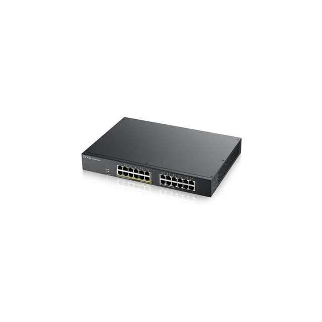 Zyxel GS1900-24EP, 24-port GbE L2, 12 Port PoE Smart Switch, rackmount, 130 Watt