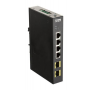 D-Link DIS-100G-6S 4-port Gigabit Industrial Switch including 2 x 100/1000M SFP