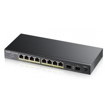 Zyxel GS1100-10HPv2, unmanage PoE 8x Gigabit, 2x Fiber Uplink, 120 Watt PoE