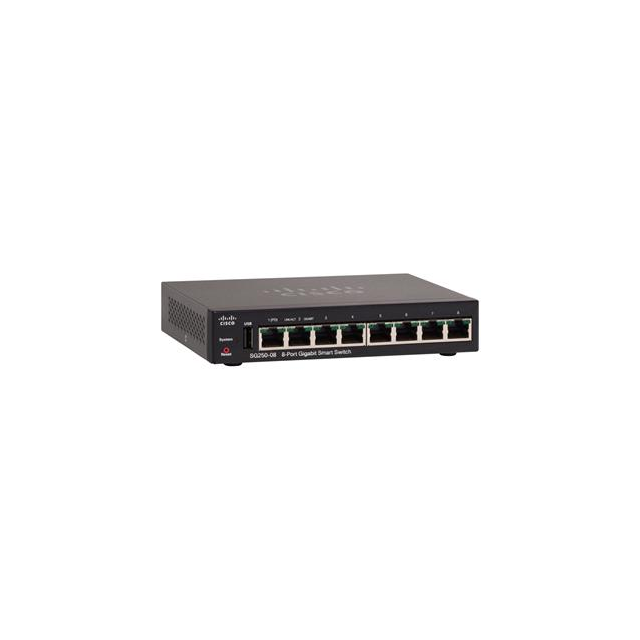 Cisco SG250-08 8-Port Gigabit Smart Switch