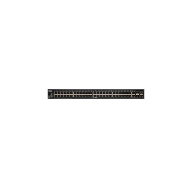 Cisco SG350X-48-K9-EU Switch: L3 managed, 48 x 10/100/1000 + 2 x 10GE combo + 2 x 10GE SFP+, rack