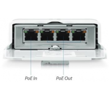 Ubiquiti N-SW, NanoSwitch, Outdoor 4-Port PoE Passthrough Switch