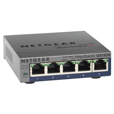 Netgear PLUS SWITCH, 5xGbE (mngt. via PC utility-monitoring also via WEB)