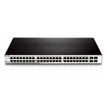 D-Link DGS-1210-52 L2/L3 Smart+ switch, 48x GbE, 4x RJ45/SFP, fanless