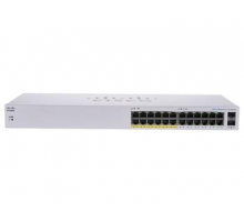 CBS110 Unmanaged 24-port GE, Partial PoE, 2x1G SFP Shared